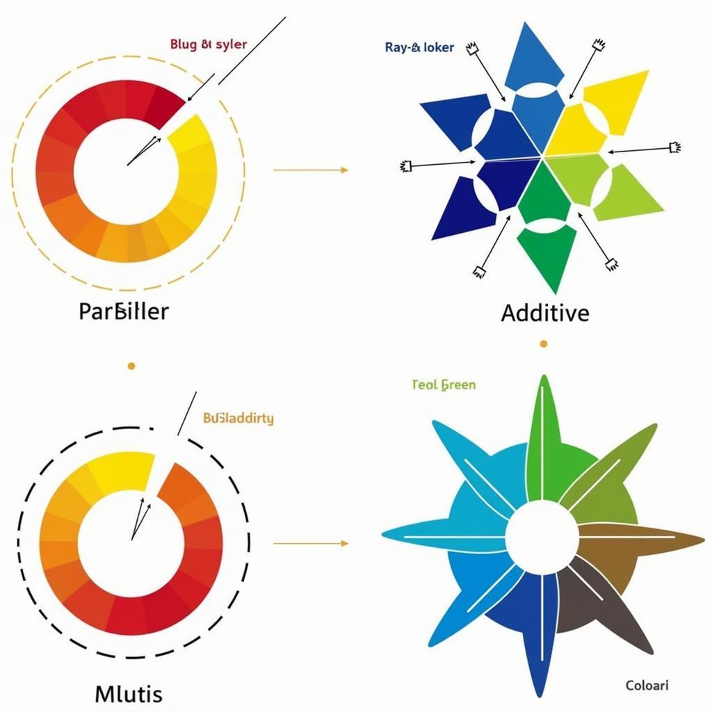 Primary Color Wheel Subtractive vs. Additive