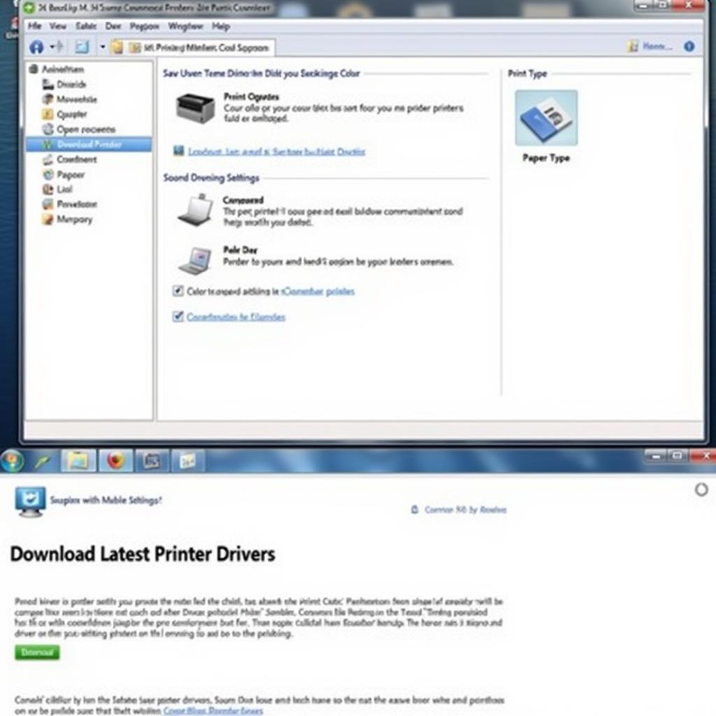 Printer Software and Settings