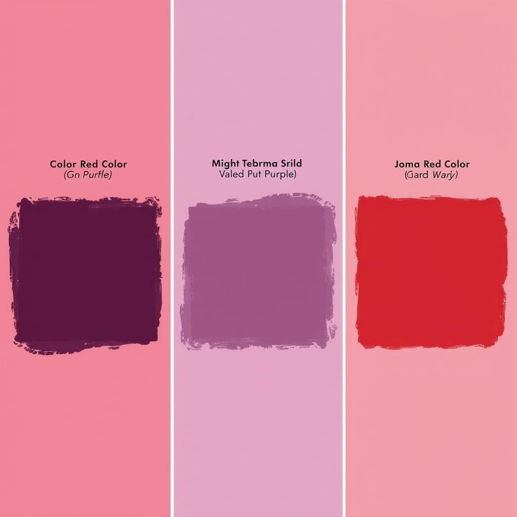 Color palettes featuring red purple