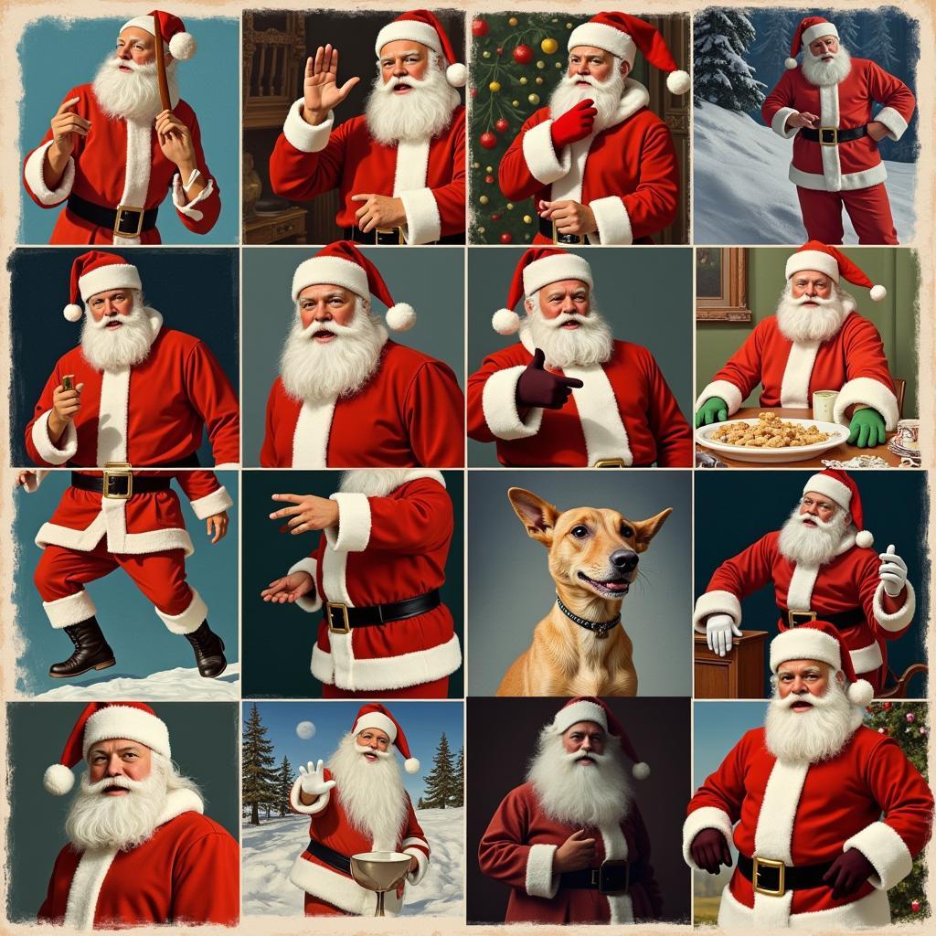 Santa Claus gloves throughout history