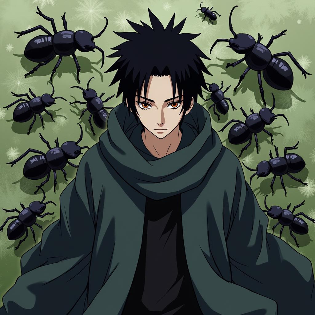 Shino Aburame and his kikaichu insects