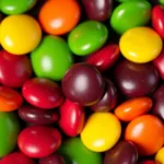 colorful assortment of skittles