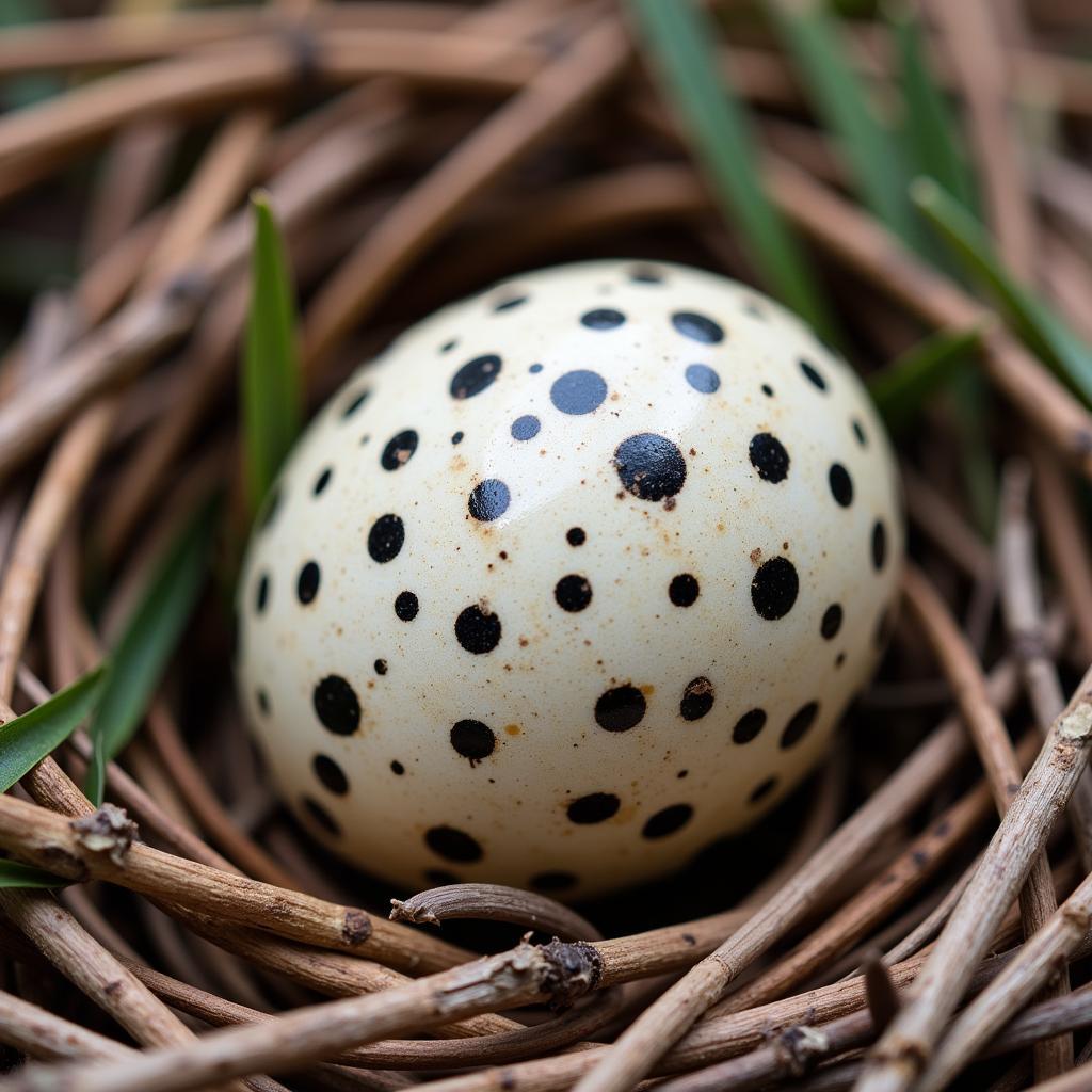 Sparrow Egg Speckling for Camouflage