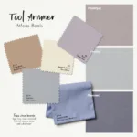 Tan Color Palette with Cool Tones