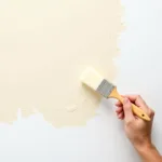 Testing Cream Paint on Wall