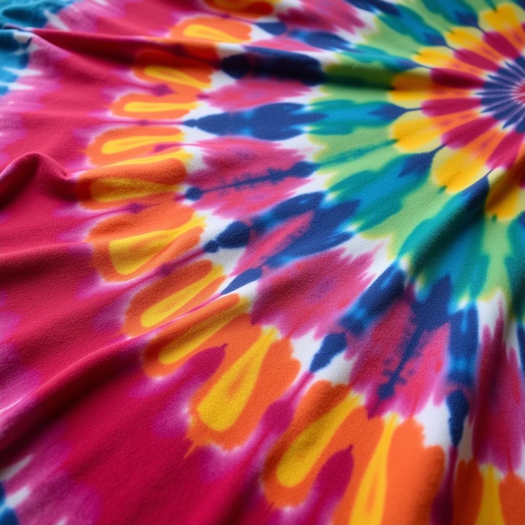 Colorful tie dye fabric