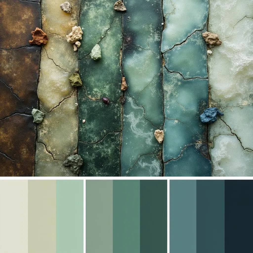 Timeless Color Palette: Earthy tones, muted jewel tones, and stormy hues