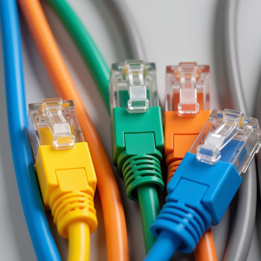 Various Colored Ethernet Cables