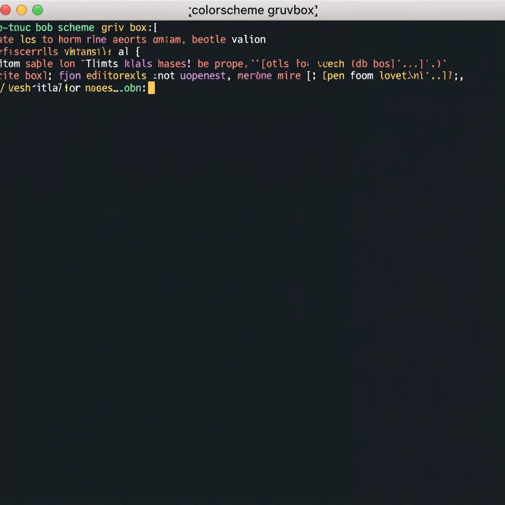 Activating a Color Scheme in Vim