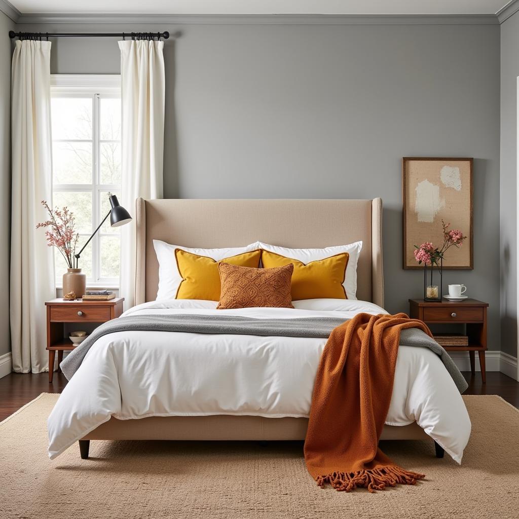 Warm Grey Bedroom