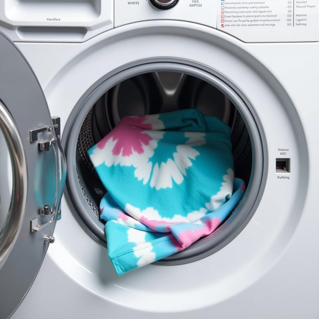 Washing tie dye clothes separately in cold water