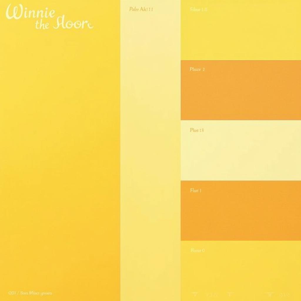 Winnie the Pooh Yellow Color Palette