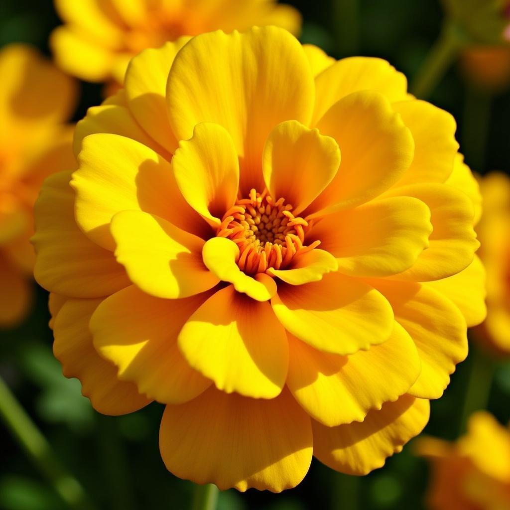 Yellow Marigolds as Spider Deterrent