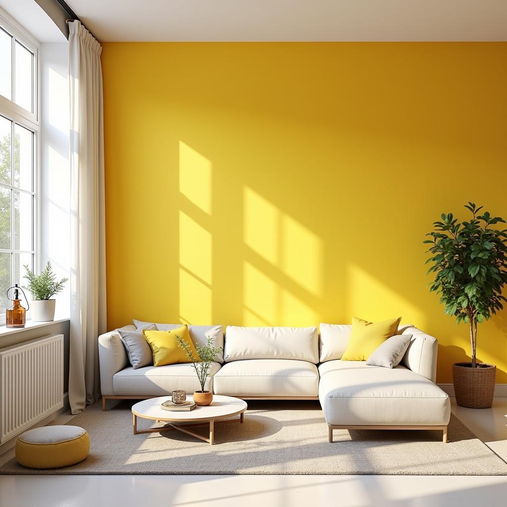 Yellow room interior