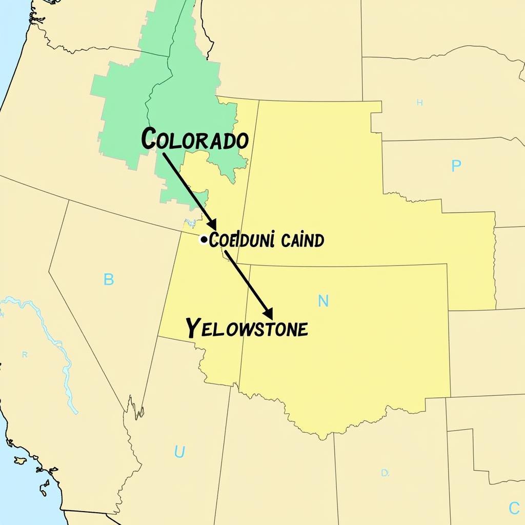 Yellowstone National Park Map