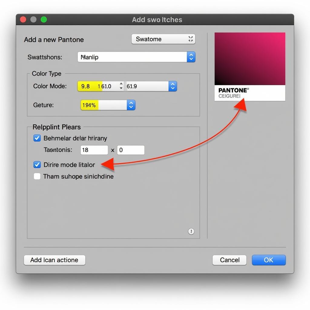 Adding Pantone Color in InDesign Swatches Panel