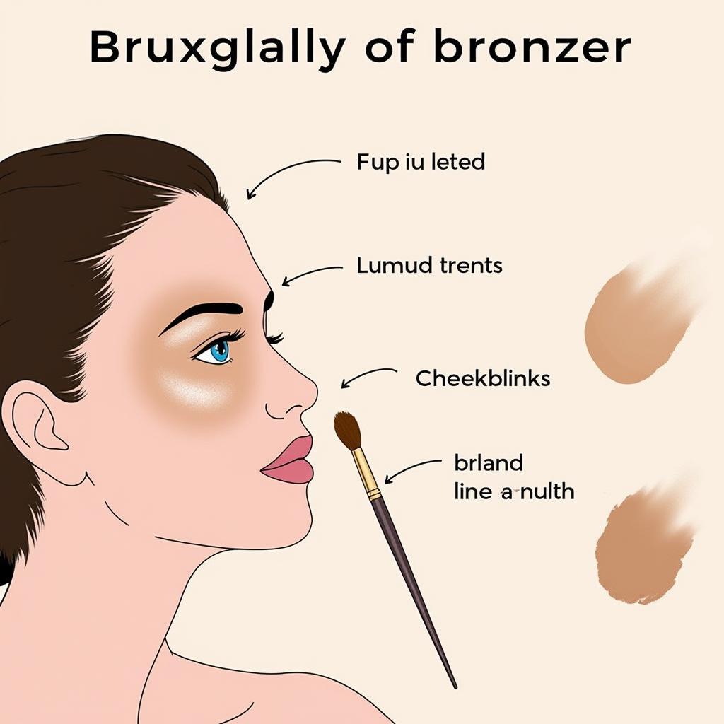 Applying bronzer for a natural, sun-kissed look