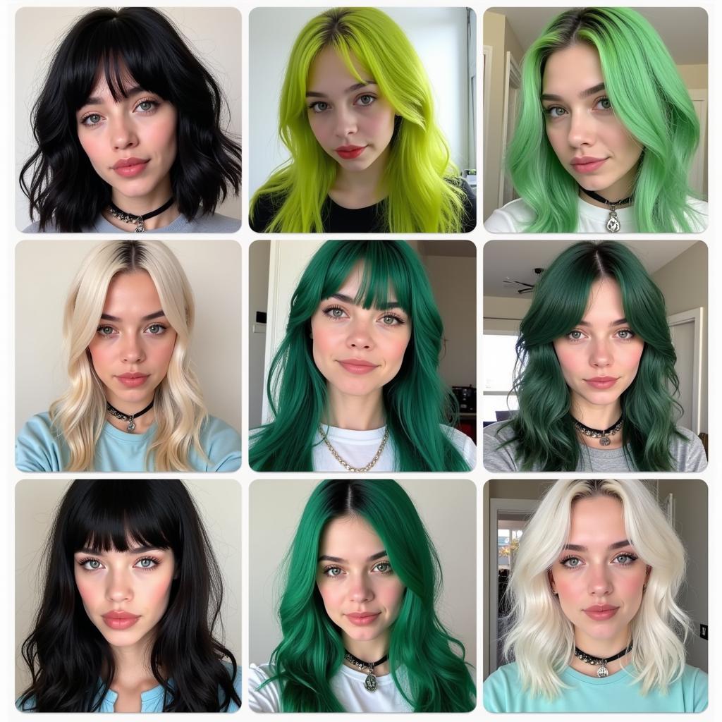 Billie Eilish Hair Color Evolution