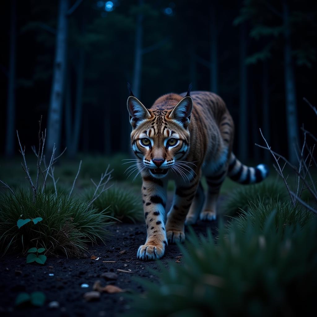 Bobcat Hunting in Low-Light Conditions