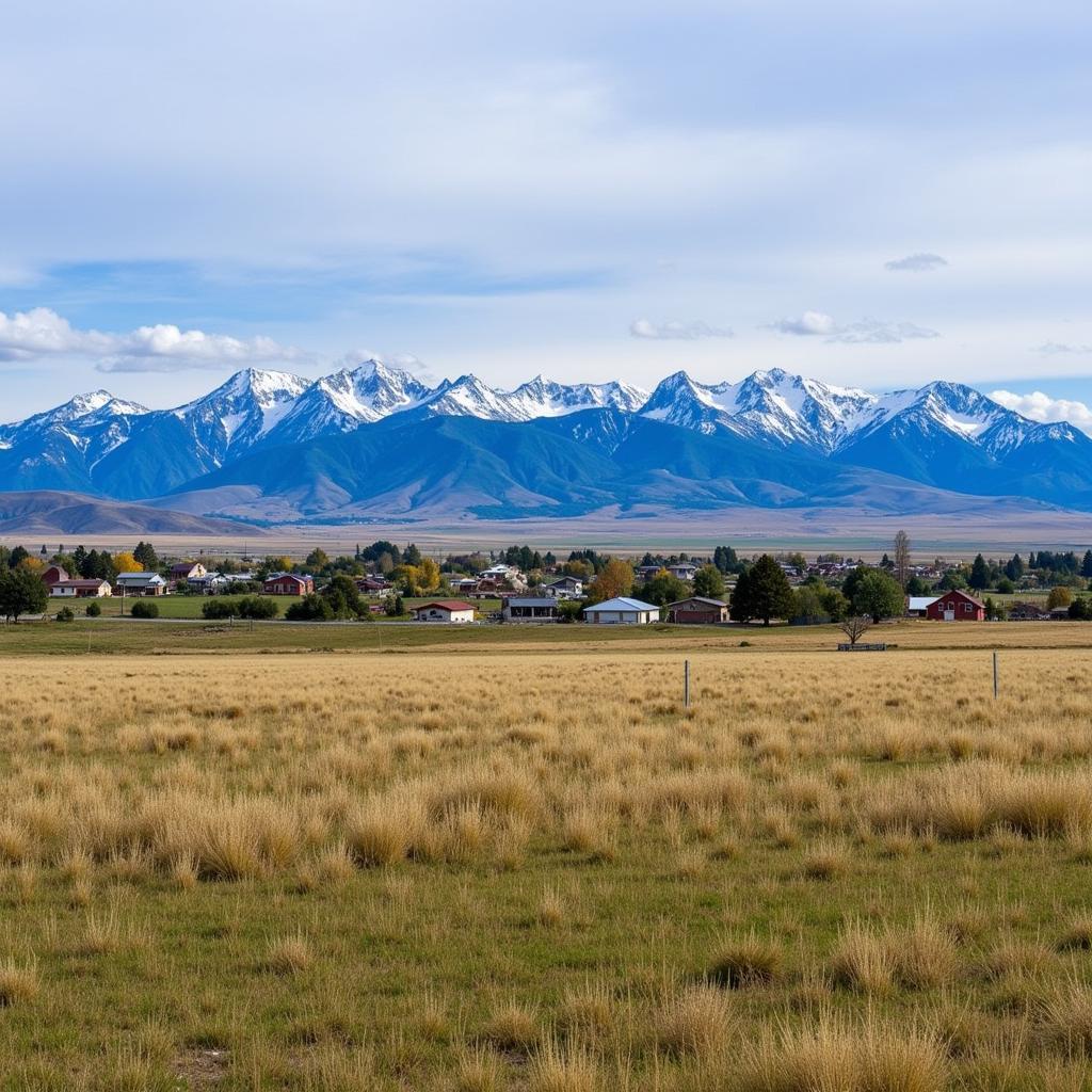 Center Colorado and the Surrounding Mountain Ranges