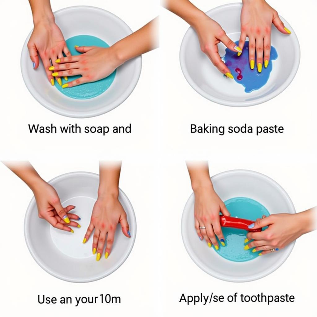 Cleaning Food Coloring Off Hands