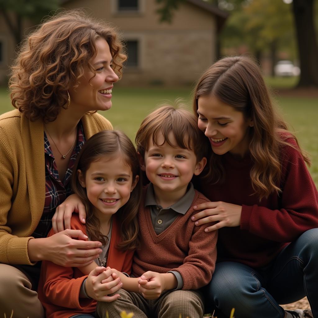 A Touching Family Scene from Coat of Many Colors