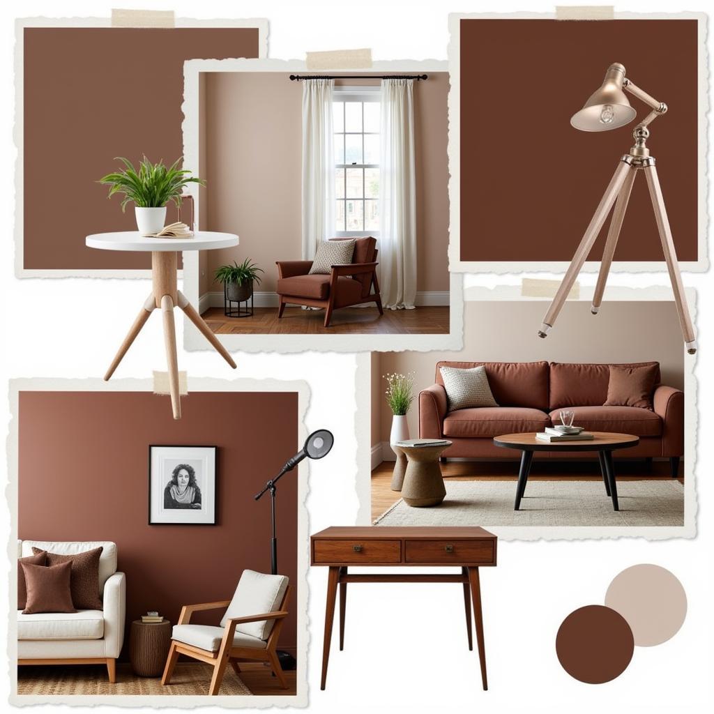 Cocoa Brown Interior Design Palette