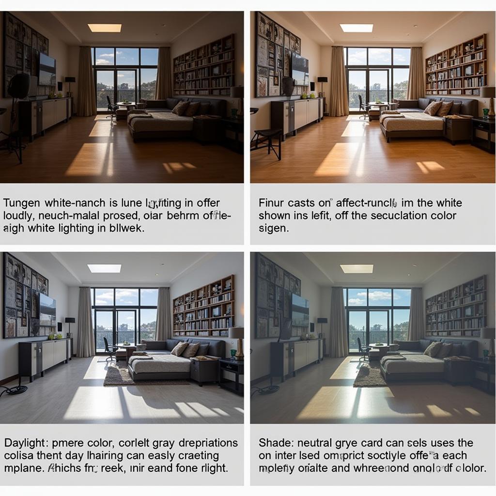 Color Cast Examples in Different Lighting Conditions