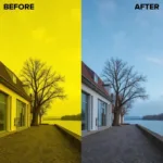 Color Correction Before and After Comparison