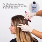 Applying Hair Color Remover for Demi-Permanent Dye