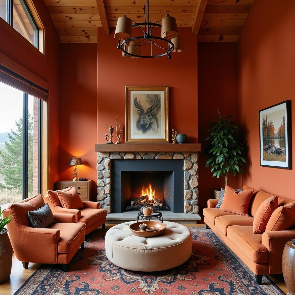 Colorado Campfire Inspired Living Room