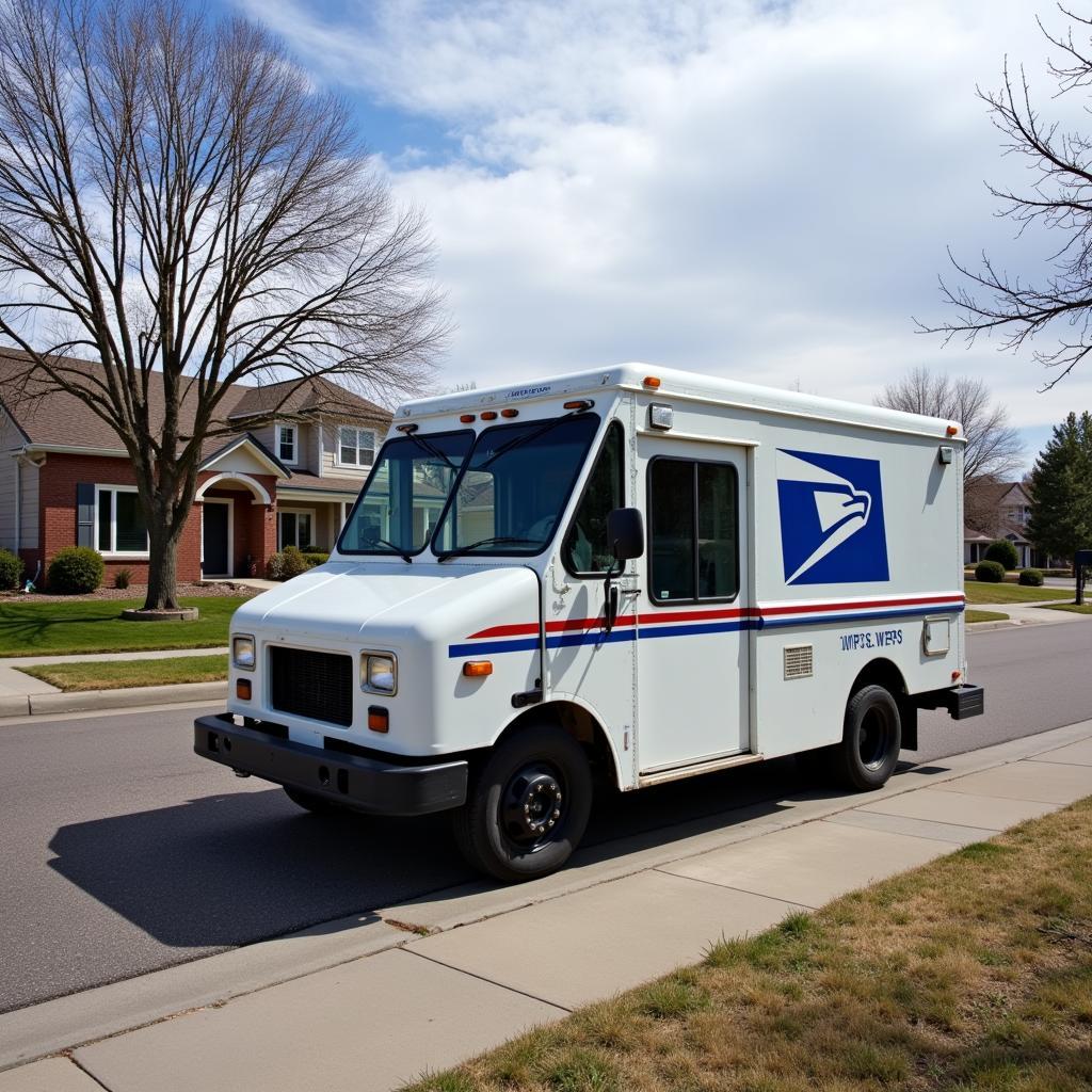 Colorado Springs Postal Service Delivery Truck