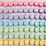 Colorful Macarons on a Baking Sheet