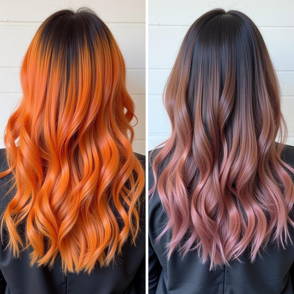 Comparing Coloring Results on Clean vs. Dirty Hair