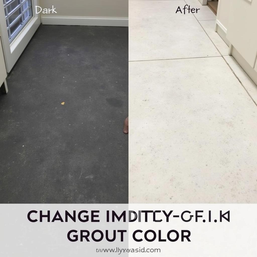 Comparison of Light and Dark Grout Colors