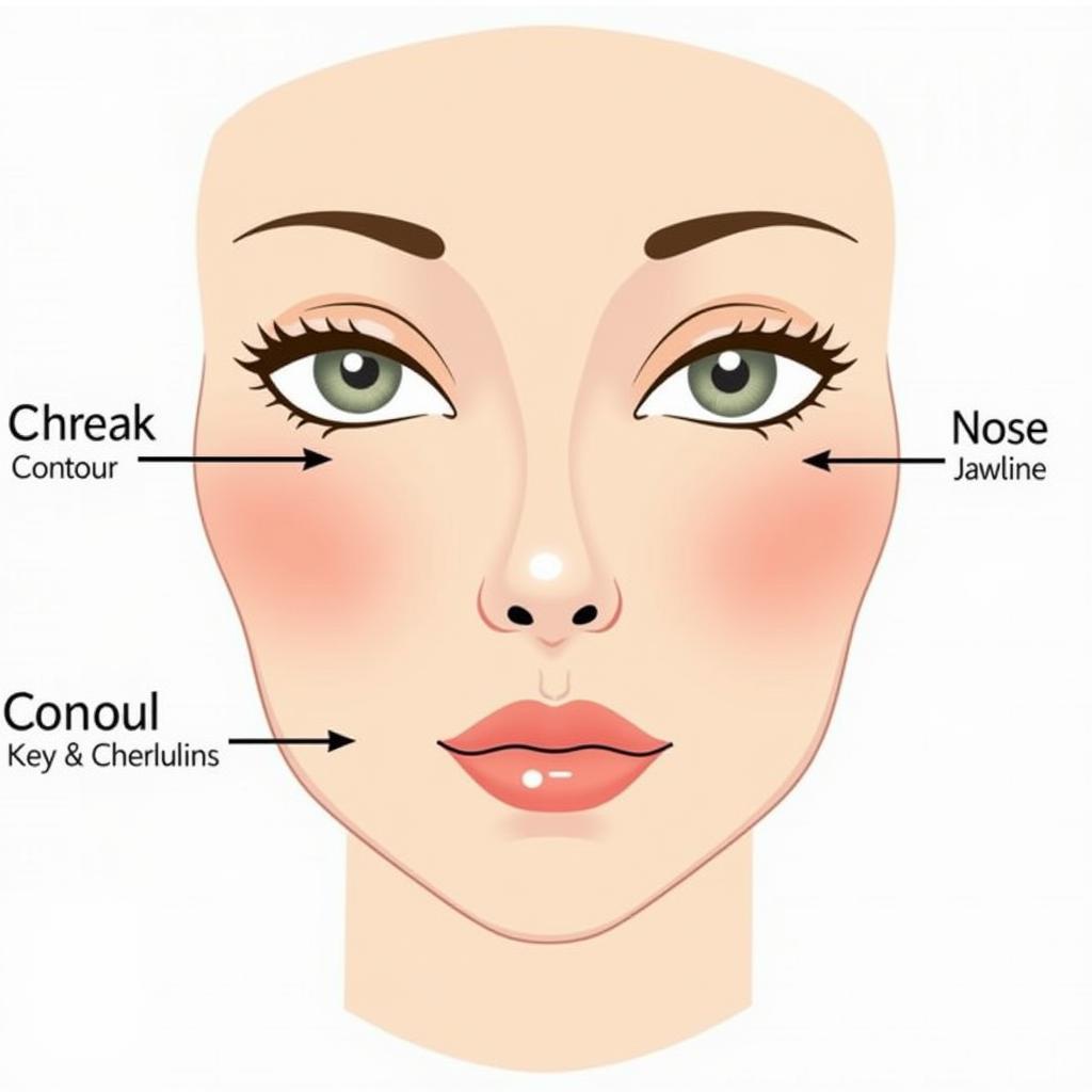 Contour Application Techniques for Cheekbones, Nose, and Jawline