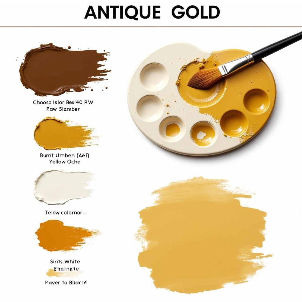 Creating Antique Gold Paint Mixture