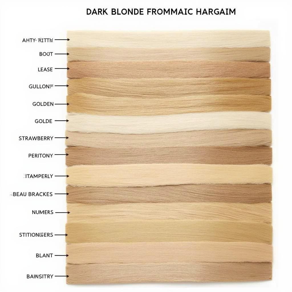 Various Shades of Dark Blonde Hair Color