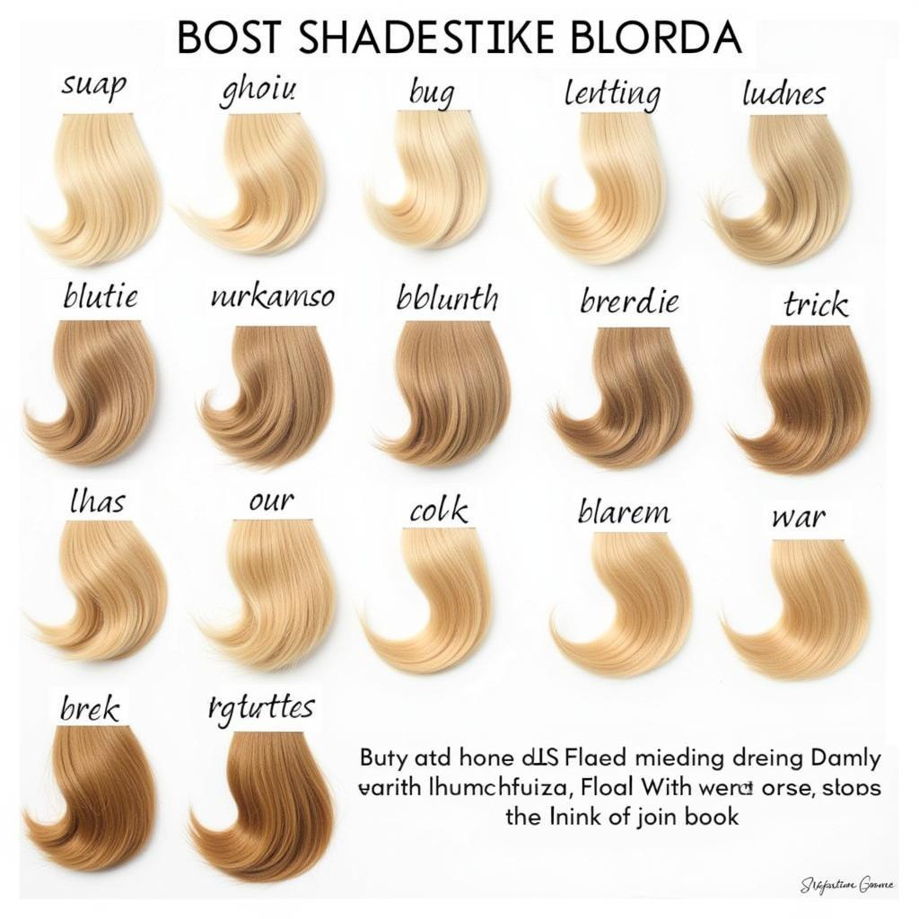 Darkest Blonde Hair Color Chart