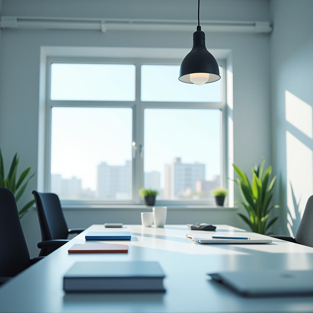 Daylight Bulb Illuminating a Workspace