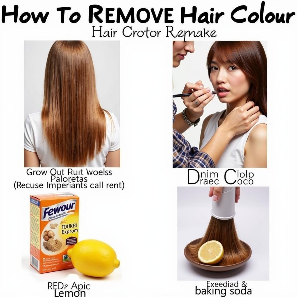 Different Hair Color Removal Methods