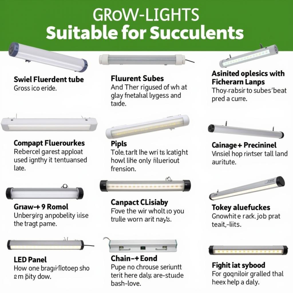 Comparing Different Types of Grow Lights for Succulents