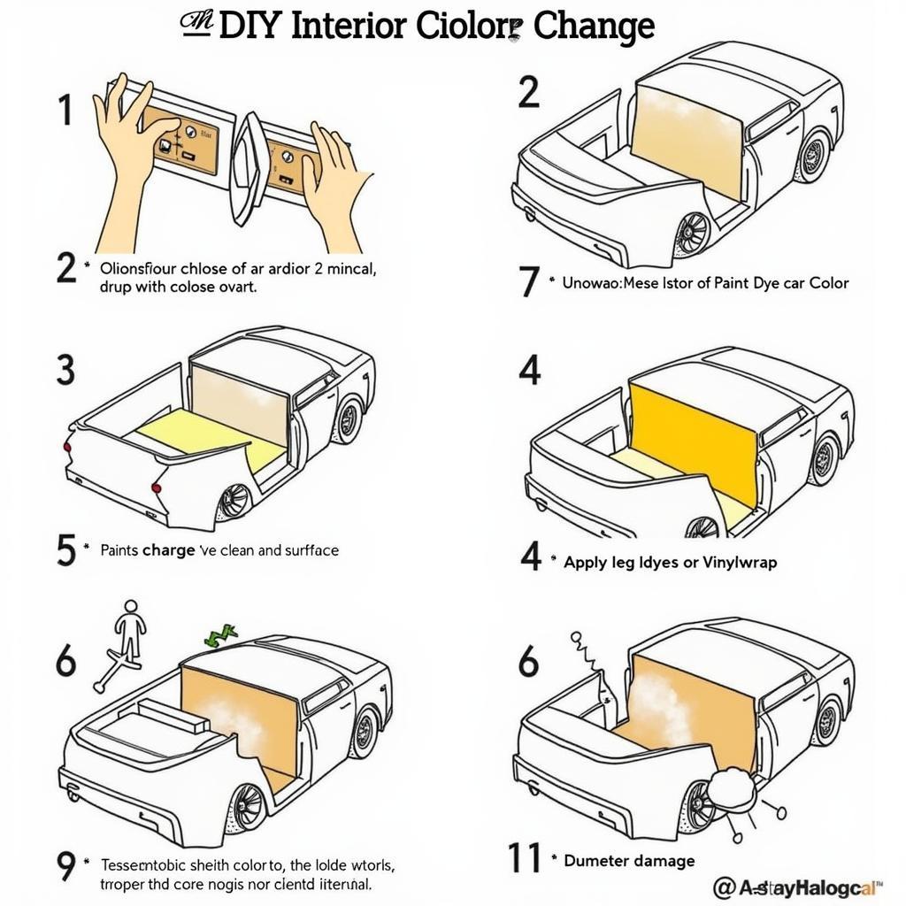 DIY Car Interior Color Change Process: Steps and Challenges