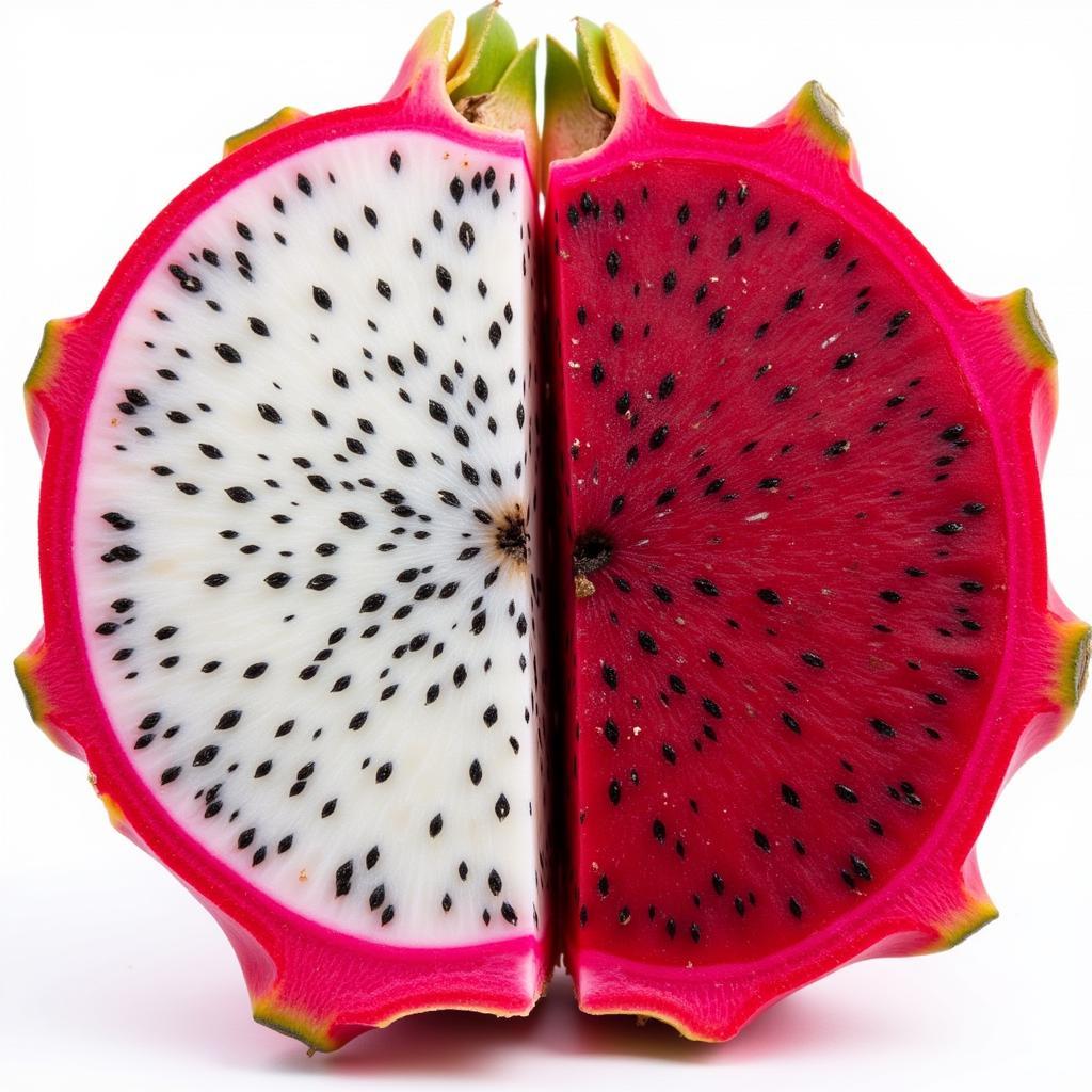 Dragon Fruit Flesh Colors: White and Red