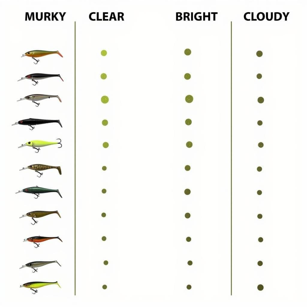 Effective Bass Lure Colors Based on Water Clarity and Light