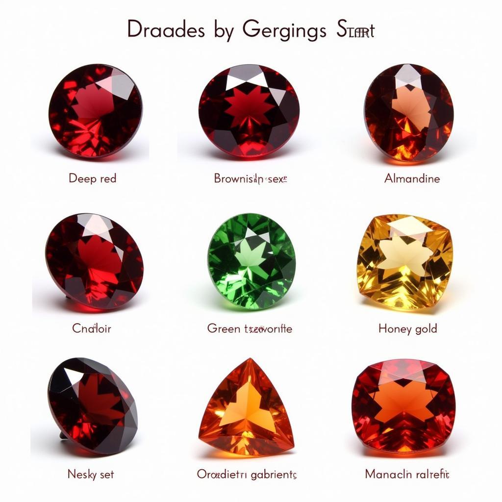 Garnet Color Variations: From Red to Green and Orange