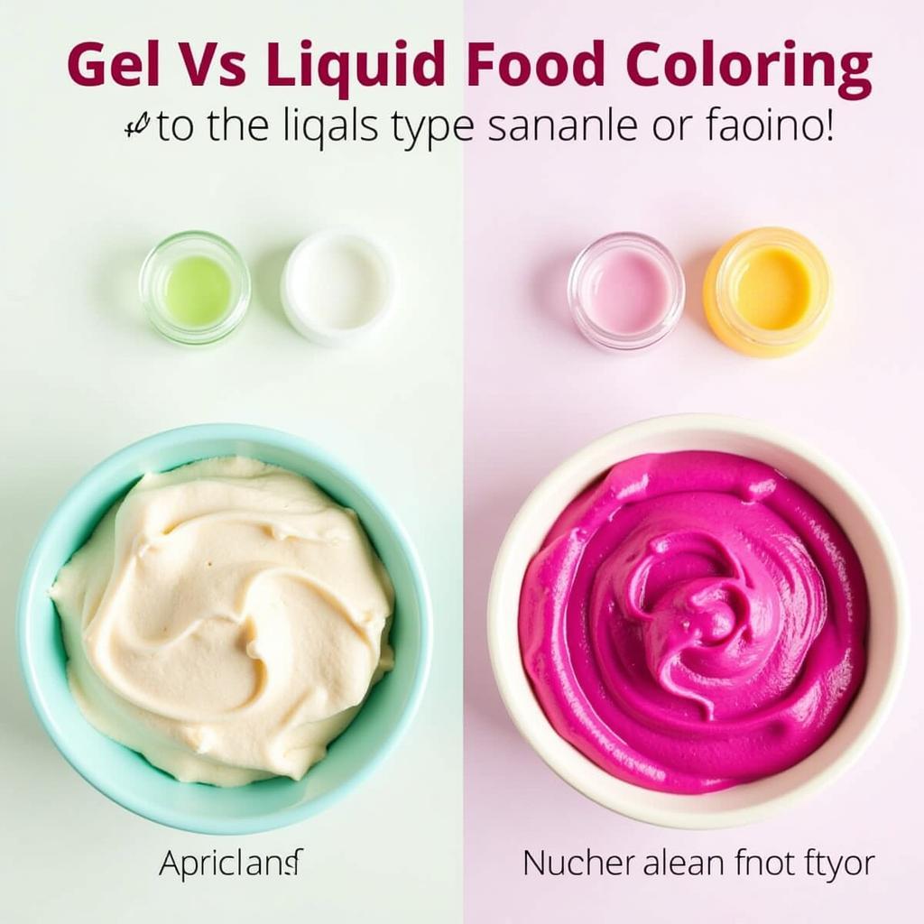 Gel vs. Liquid Food Coloring Comparison