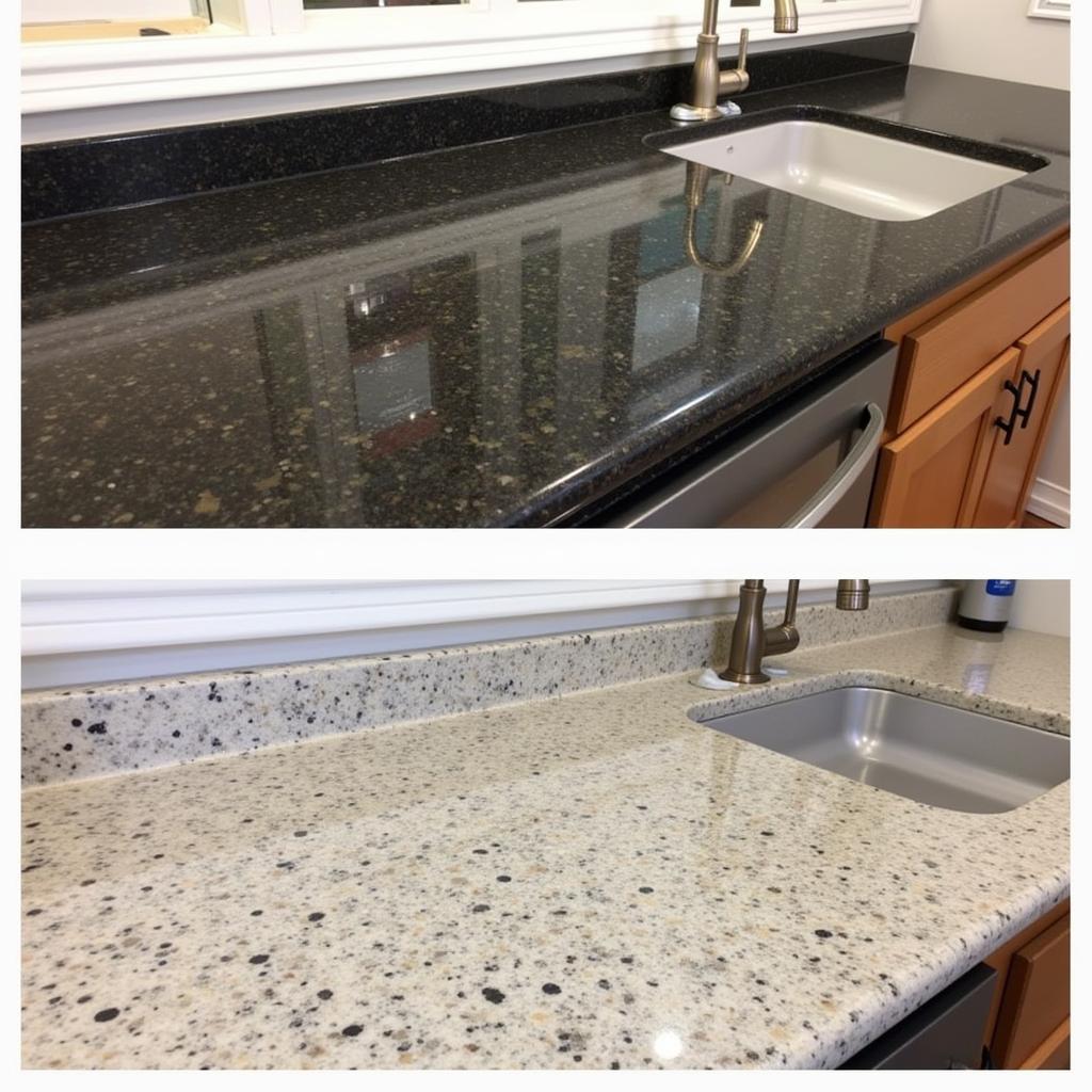 Granite Countertop Color Change Before and After