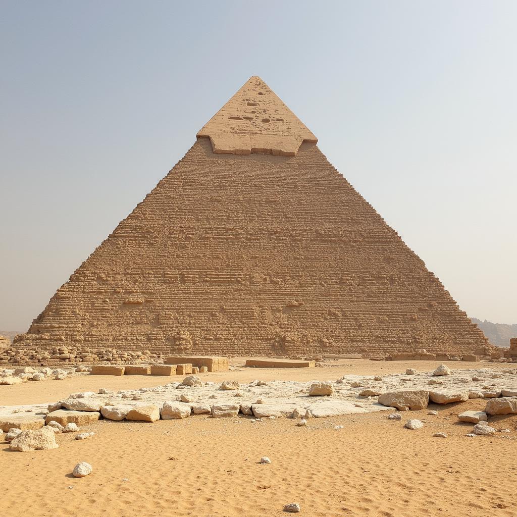 Great Pyramid of Giza Showing Weathering