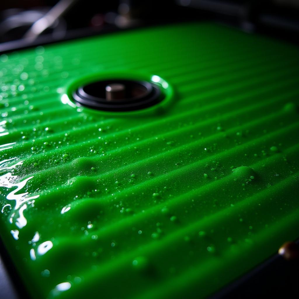 Green Coolant in Radiator